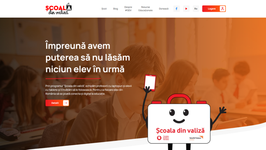 ”Şcoala din Valiză”, învățământ digital accesibil și de calitate, prin satele românești