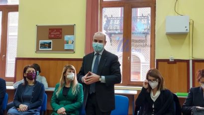 Ambasadorul Italiei, în vizită la Colegiul Național „George Barițiu” [FOTO]