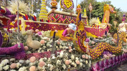 Festivalul florilor din Thailanda [VIDEO]