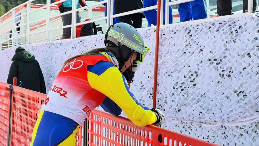 Maria Constantin a fost descalificată în proba de slalom de la Jocurile Olimpice de la Beijing