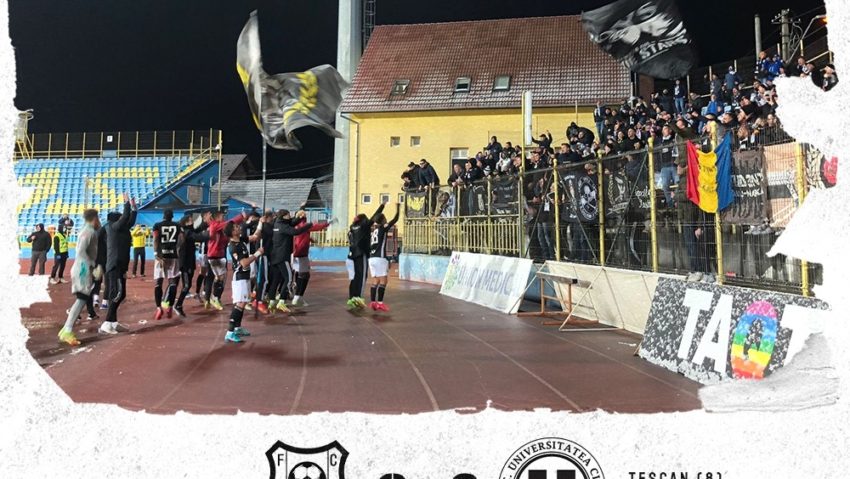 „U” Cluj a urcat pe locul doi în Liga secundă de fotbal