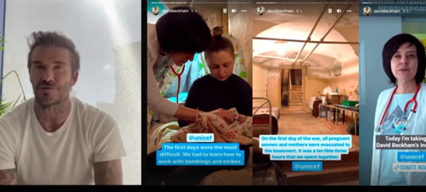 David Beckham şi-a cedat contul de Instagram unui medic pediatru din Ucraina [VIDEO]