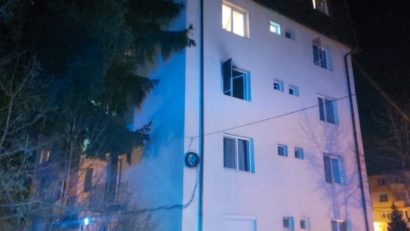 Baia Mare – Incendiu la un bloc de locuințe, 13 persoane au fost evacuate