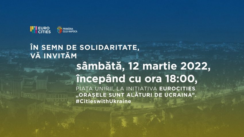 Moment de solidaritate cu Ucraina