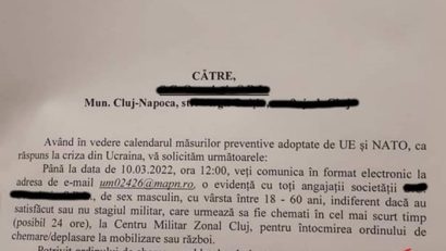 Atenţie la înştiinţările false trimise în numele MApN!