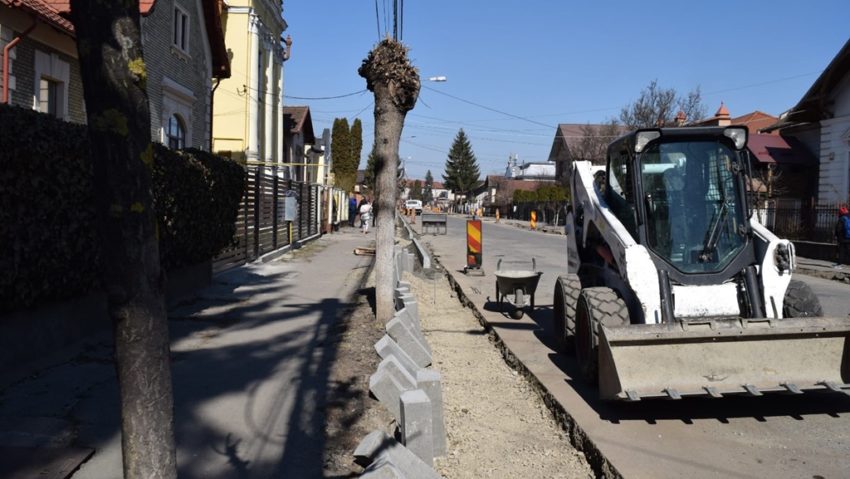 SIGHET – Se reabilitează strada Iuliu Maniu