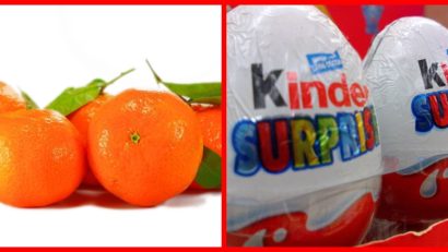 Ciocolată Kinder cu Salmonella și mandarine cu pesticide!