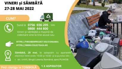 SIGHET – Acțiune de colectare a aparatelor electrice și electronice uzate