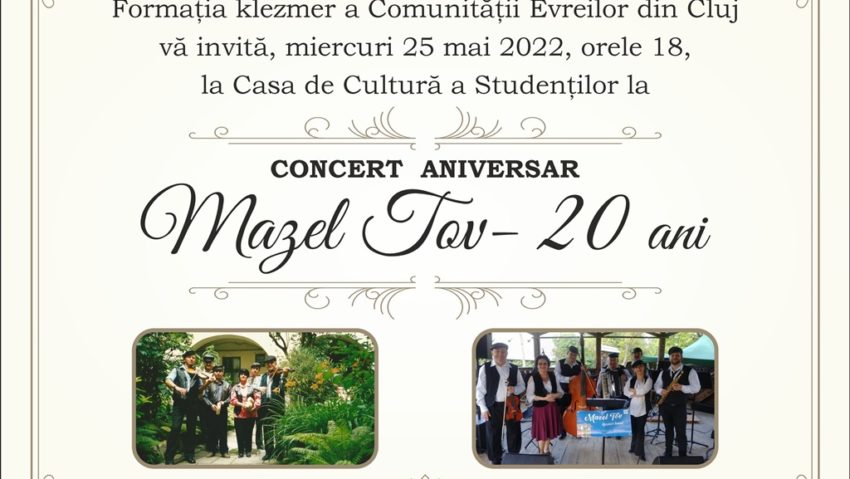 Formația klezmer ”Mazel Tov” din Cluj, la 20 de ani!