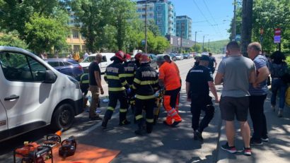 Accident rutier petrecut pe strada Valeriu Bologa