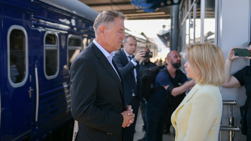 Președintele Klaus Iohannis a ajuns la Kiev