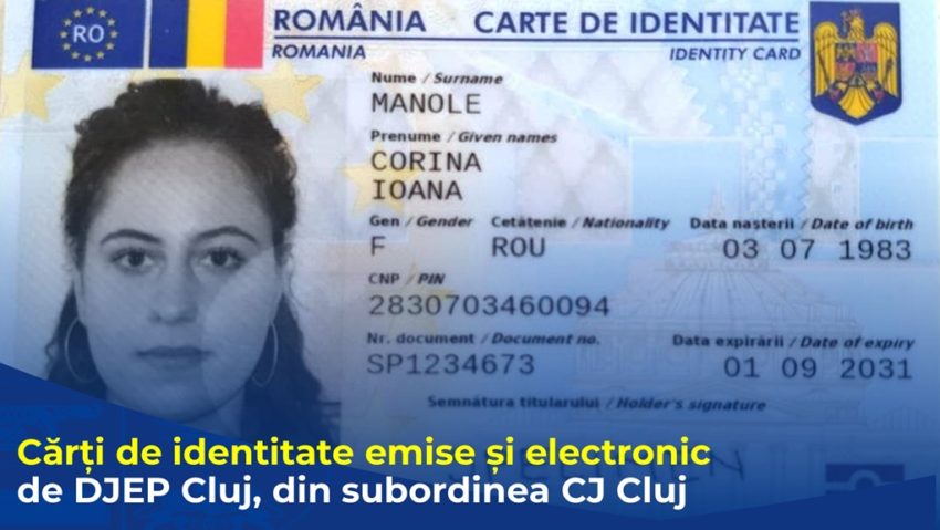 Unde pot clujenii să obțină noile cărți de identitate electronice