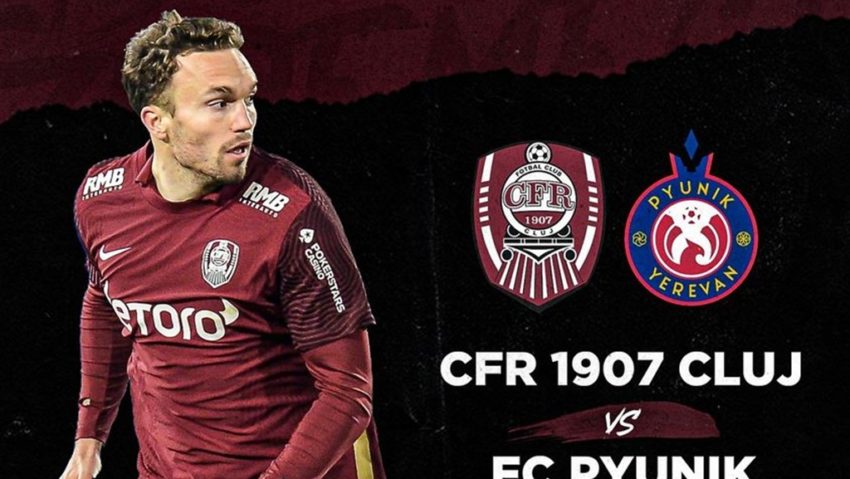 Radio Cluj transmite meciul dintre CFR Cluj și Pyunik Erevan