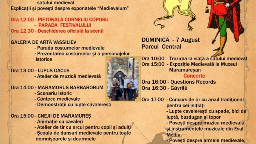 SIGHET – O nouă ediție a Festivalului Medieval “Eternul Maramureș”