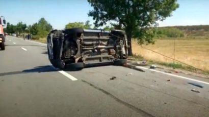 Copii proiectați pe carosabil în urma unui cumplit accident rutier pe DN 1 [VIDEO]