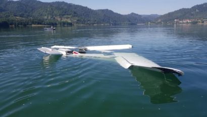 Avion uşor căzut în lacul Colibiţa (UPDATE)