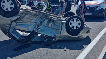 Accident cu persoane grav rănite pe centura Apahida-Vâlcele (UPDATE)