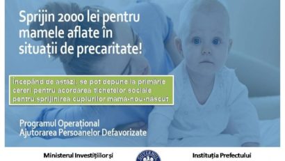 Sprijin pentru mamele defavorizate din judetul Satu Mare