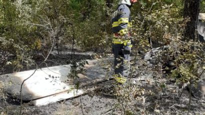 Avion de mici dimensiuni, prăbuşit în Giurgiu