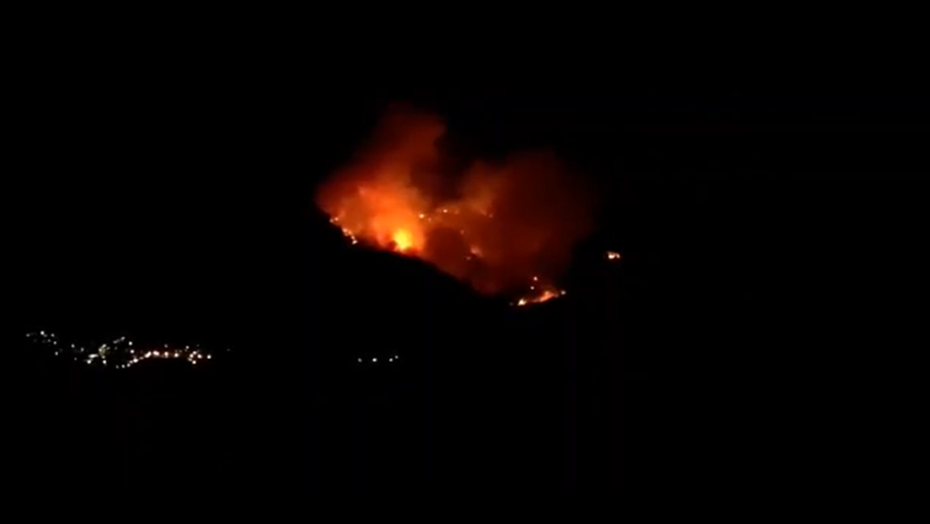 Incendiu în insula grecească Thassos