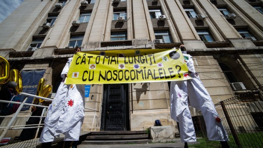 Protest Declic în fața Ministerului Sănătății