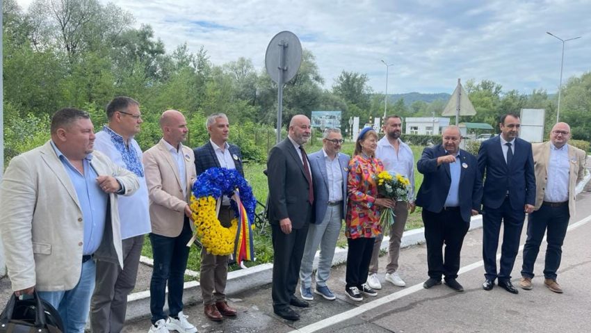 Ziua Independenței Ucrainei sărbătorită la Solotvino/FOTO