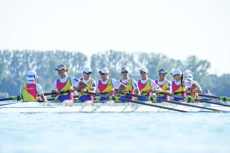 Echipajul feminin de 8 +1 al României – medalie de aur la Campionatele Mondiale de Canotaj din Cehia