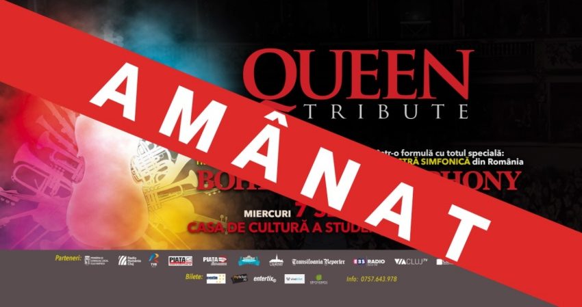 Concertul Bohemian Symphony Orchestral Queen Tribute, AMÂNAT!