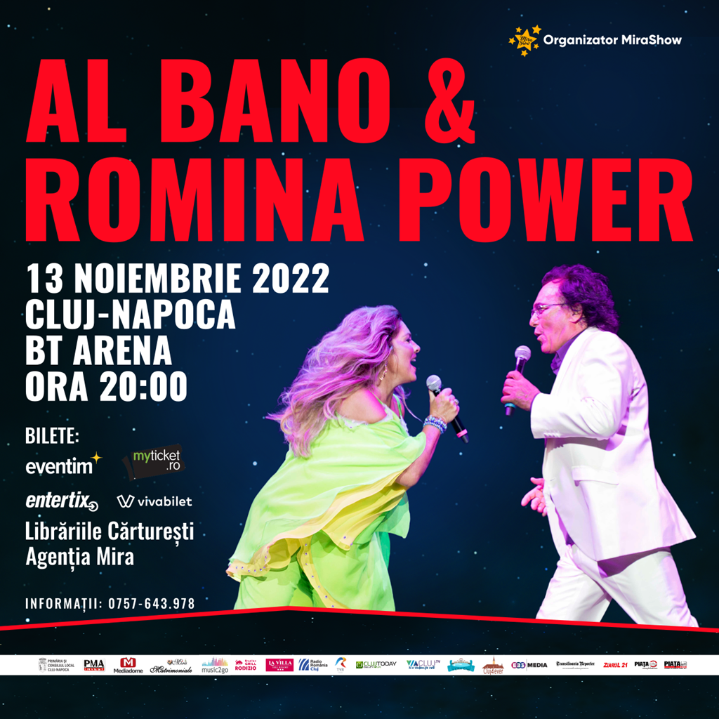 Trăiește clipa și vino la concertul Al Bano și Romina Power la Cluj! [VIDEO]