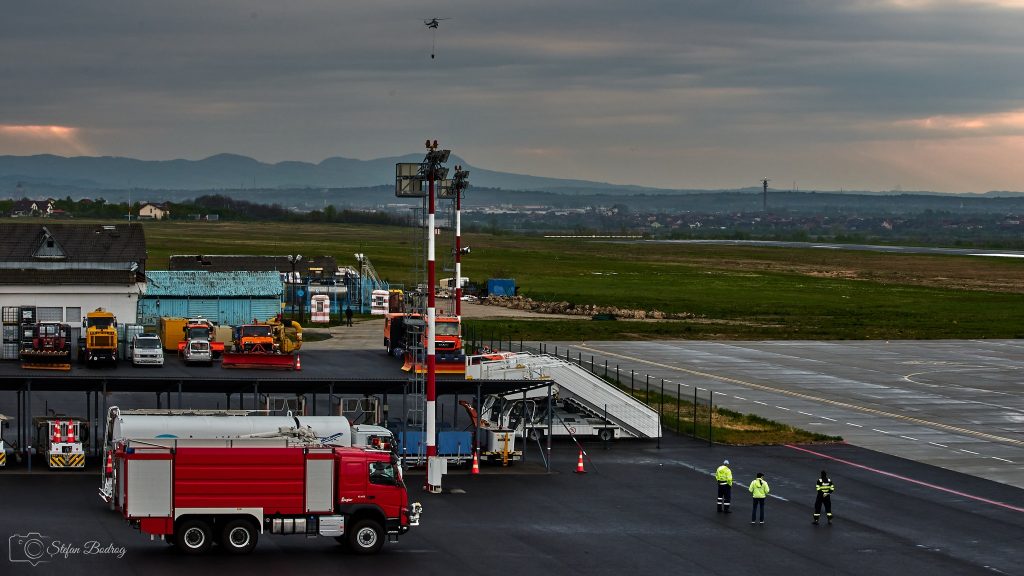 Exercițiu de simulare a unui accident aviatic, pe Aeroportul Internațional Maramureș