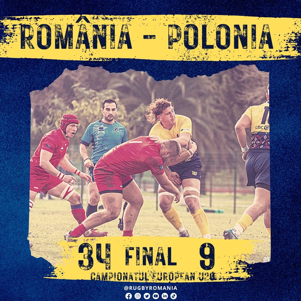 Locul 5 în Europa pentru rugbiștii U20