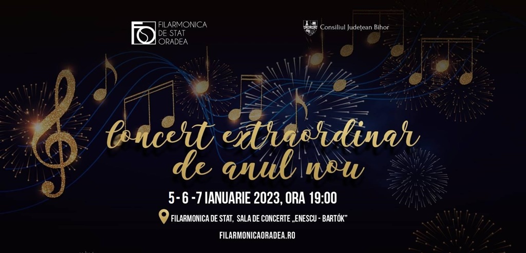 Al treilea Concert extraordinar de Anul Nou, la Filarmonica din Oradea