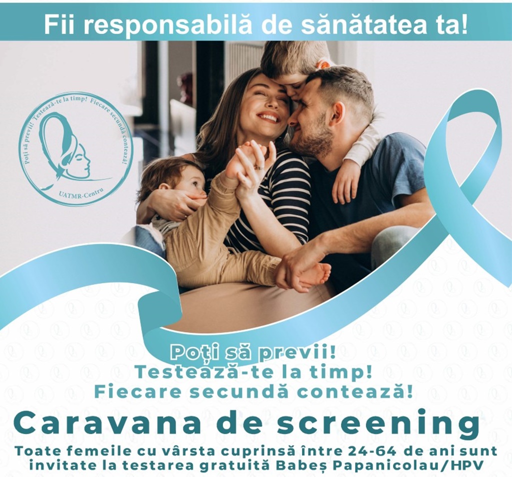 Lista școlilor unde vă puteți testa gratuit pentru depistarea cancerului de col uterin