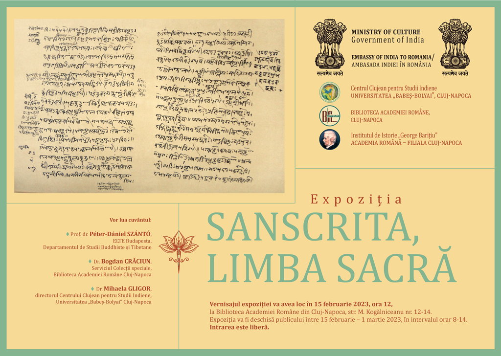 Expoziția ”Sanscrita, limba sacră”