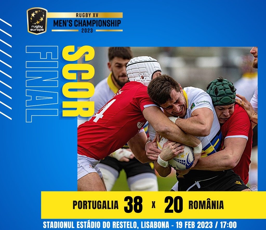 România învinsă de Portugalia la rugby