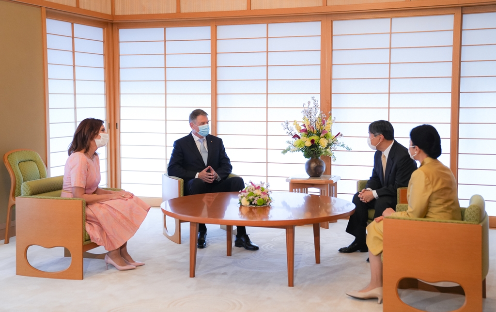 Moment istoric: președintele Iohannis a fost primit de împăratul Naruhito al Japoniei [FOTO]