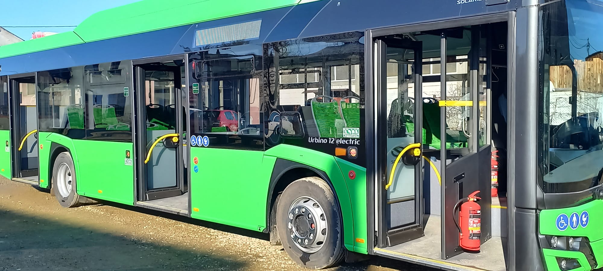 SIGHET – Primul autobuz electric a ajuns în oraș/AUDIO