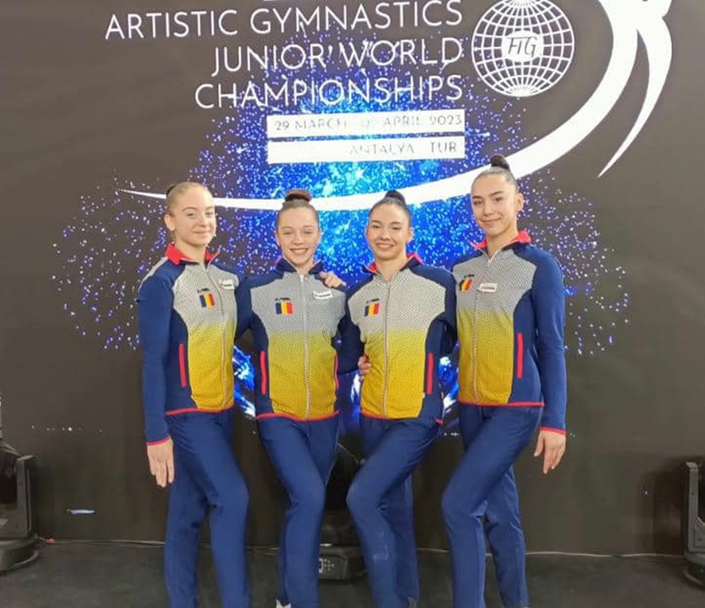 Locul 8 la Campionatele Mondiale de gimnastică artistică pentru juniori