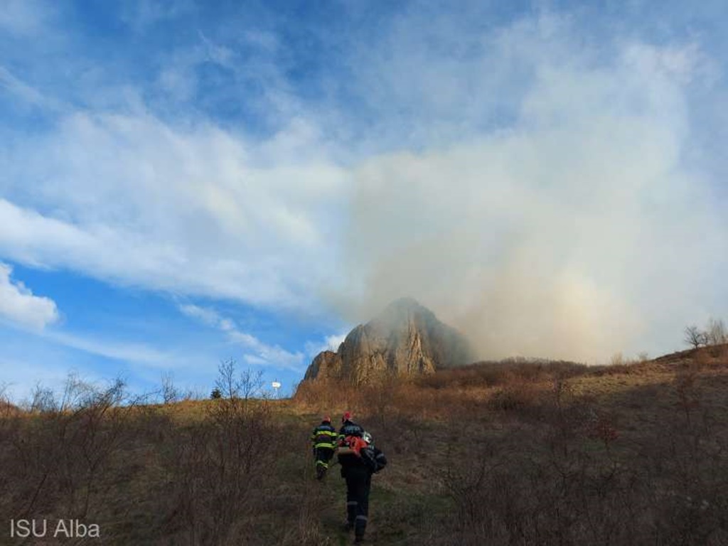 Incendiu în Cheile Vălişoarei – arie naturală protejată (UPDATE)