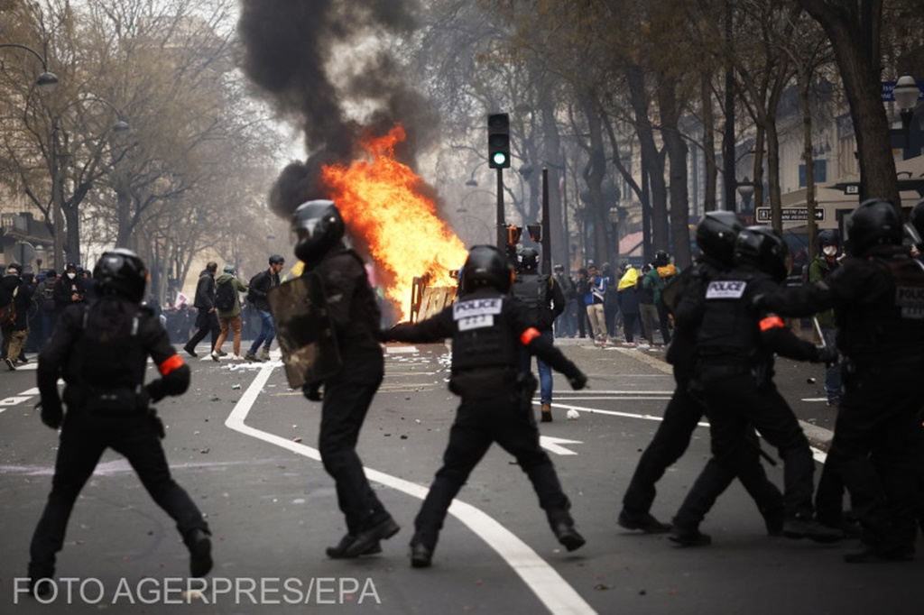 Violențe la protestele din Franța