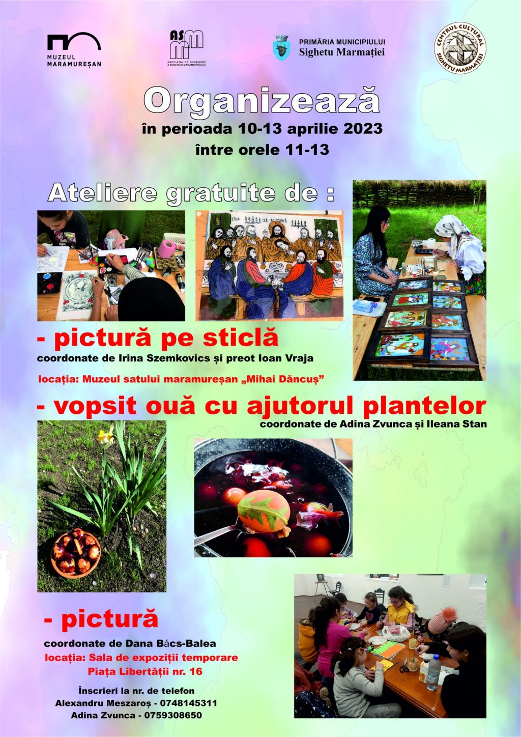 Muzeul Maramureșean organizează ateliere gratuite pentru copii pe perioada vacanței de Paști