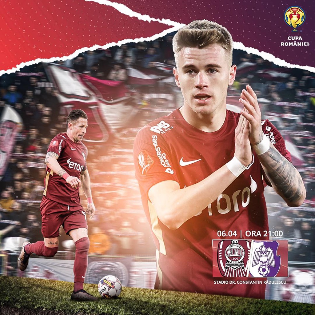 CFR Cluj evoluează în semifinalele Cupei României