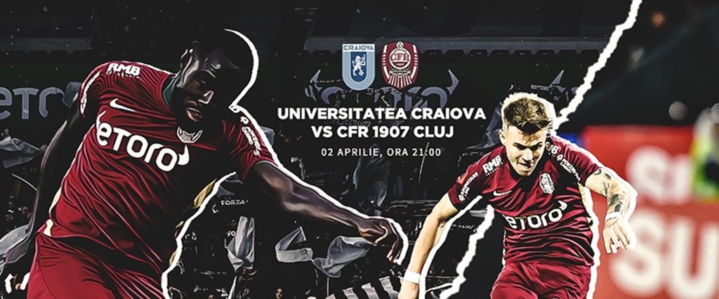 CFR Cluj – CSU Craiova, în etapa a doua a play-off-ului SuperLigii