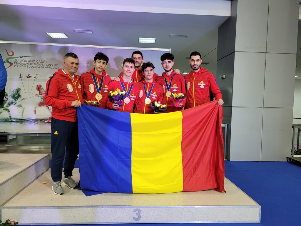 Medalie de bronz pentru echipa masculină de sabie a României