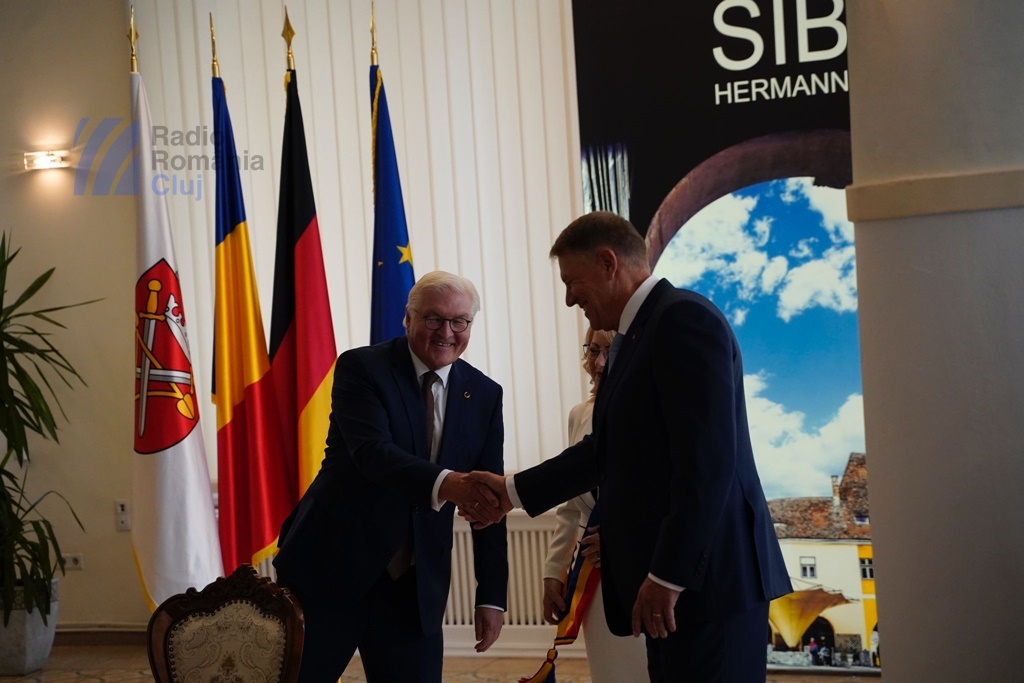 Preşedintele Klaus Iohannis şi omologul german, în vizită la Sibiu [UPDATE/ FOTO]