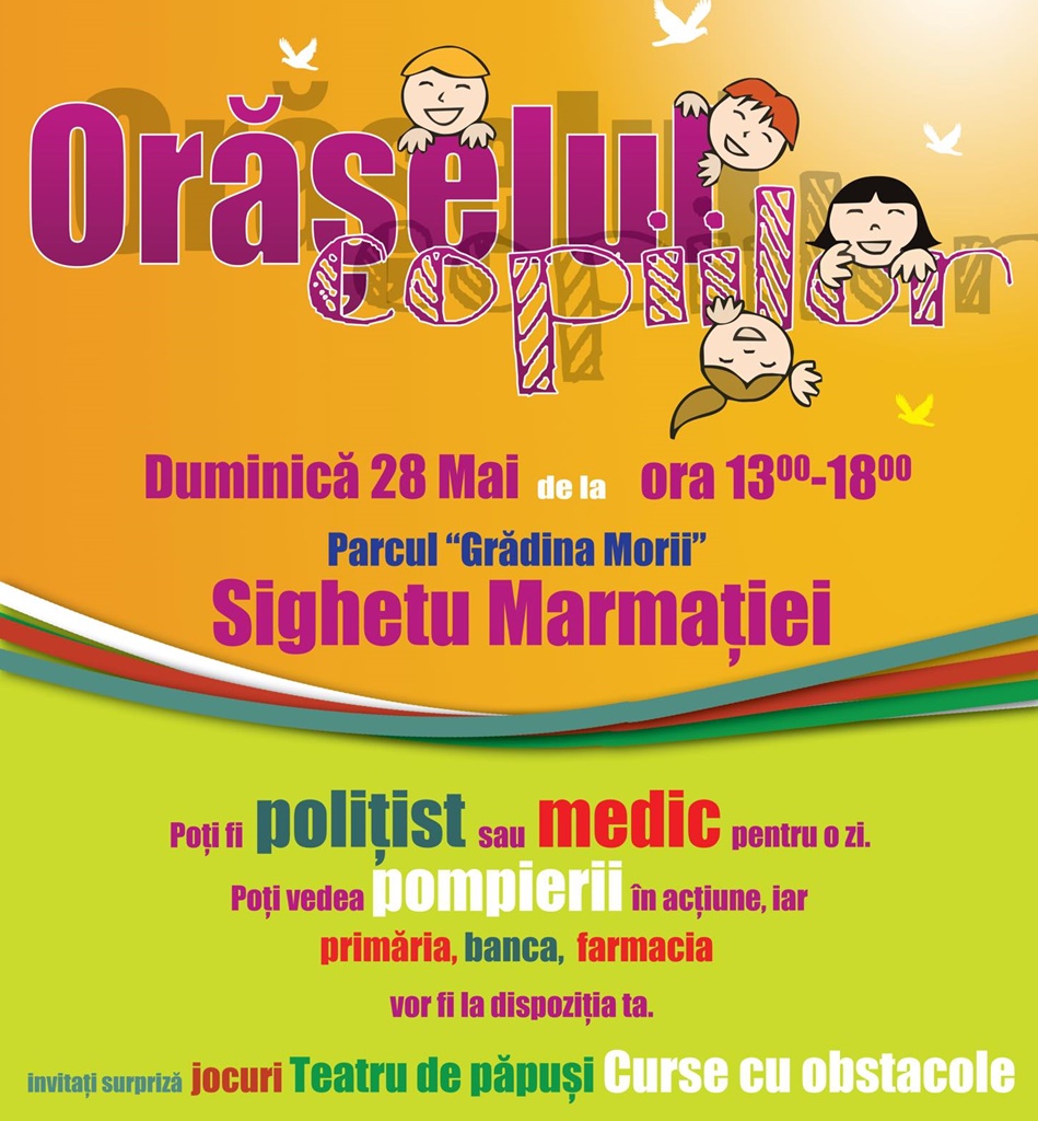 SIGHET – Orășelul copiilor își deschide porțile în Parcul Grădina Morii / AUDIO