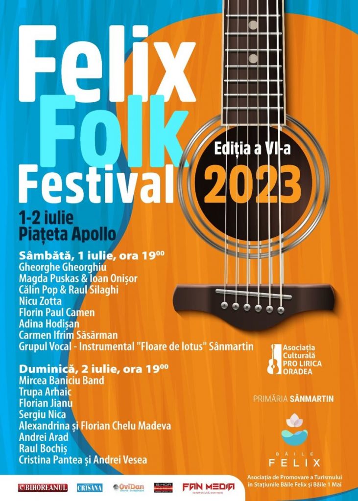 Felix Folk Festival, în 1 și 2 iulie