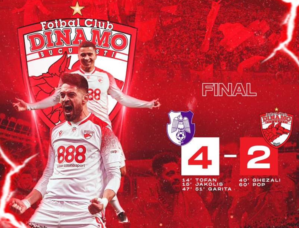 Dinamo Bucureşti revine în SuperLiga naţională de fotbal