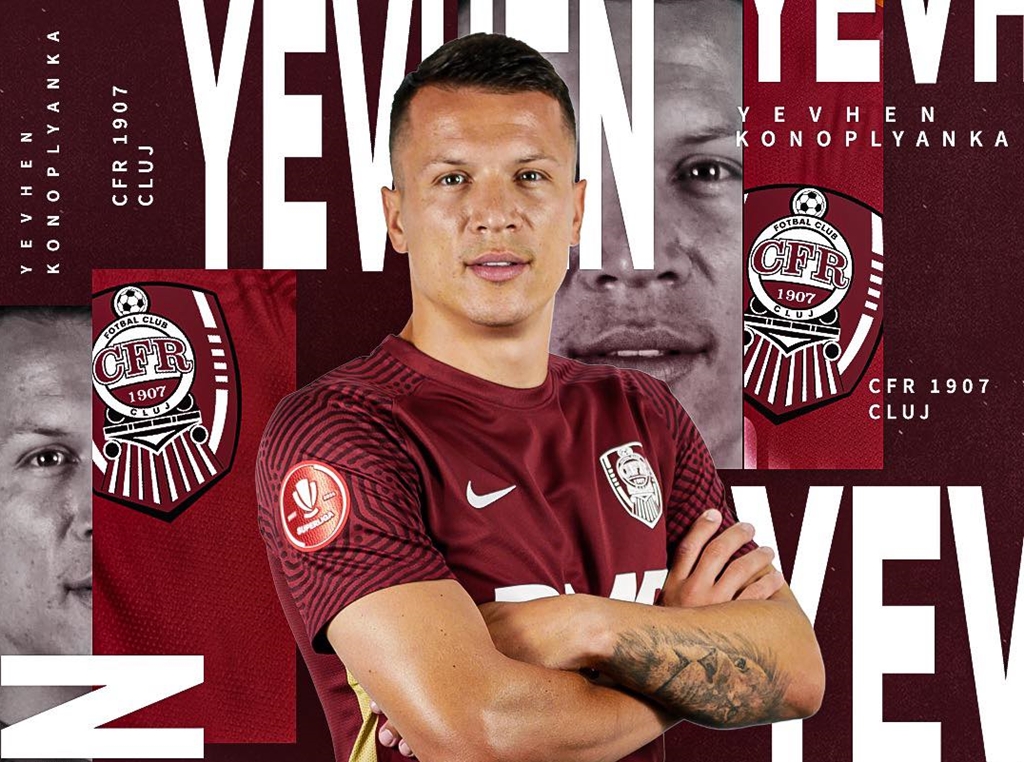 CFR Cluj a obținut semnătura ucraineanului Yevgen Konoplianka