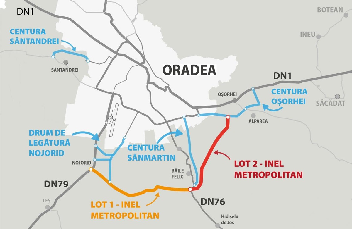 A fost desemnat constructorul pentru Lotul 1 al Inelului Rutier Metropolitan Oradea